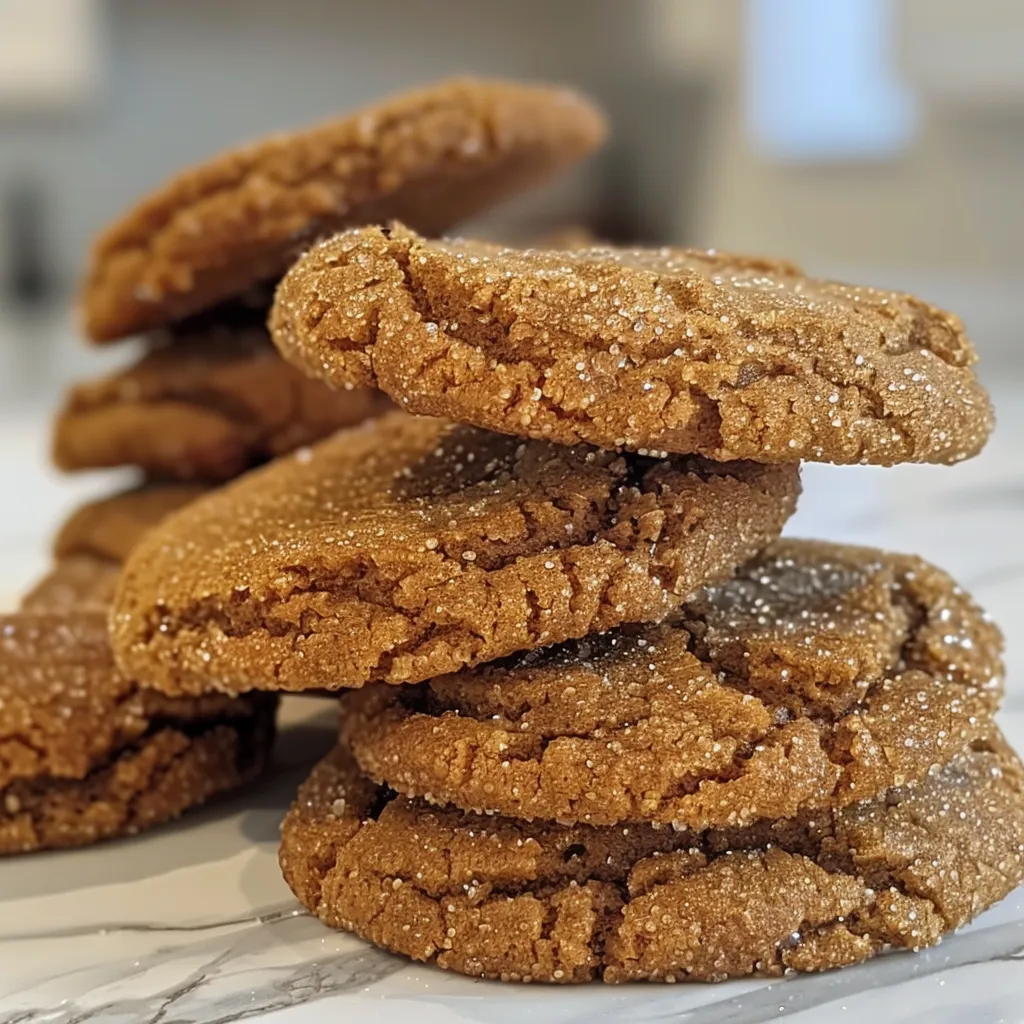 Gingerbread Crinkle Cookies for the Holiday Cookie Swap
