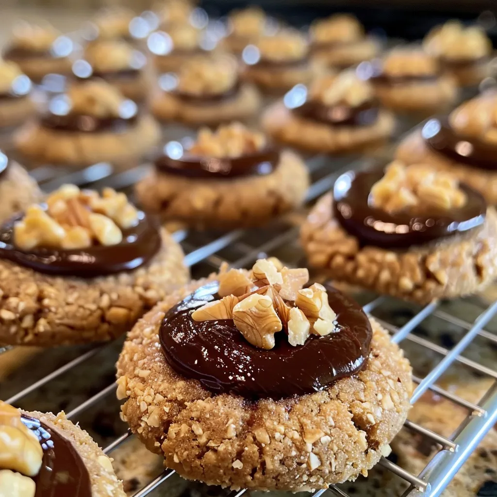 Chocolate Hazelnut Thumbprint Cookies—Crunchy, Nutty, Chocolatey!
