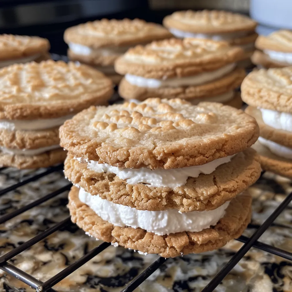 【型なしで簡単】雪だるまのマシュマロサンドクッキー⛄️