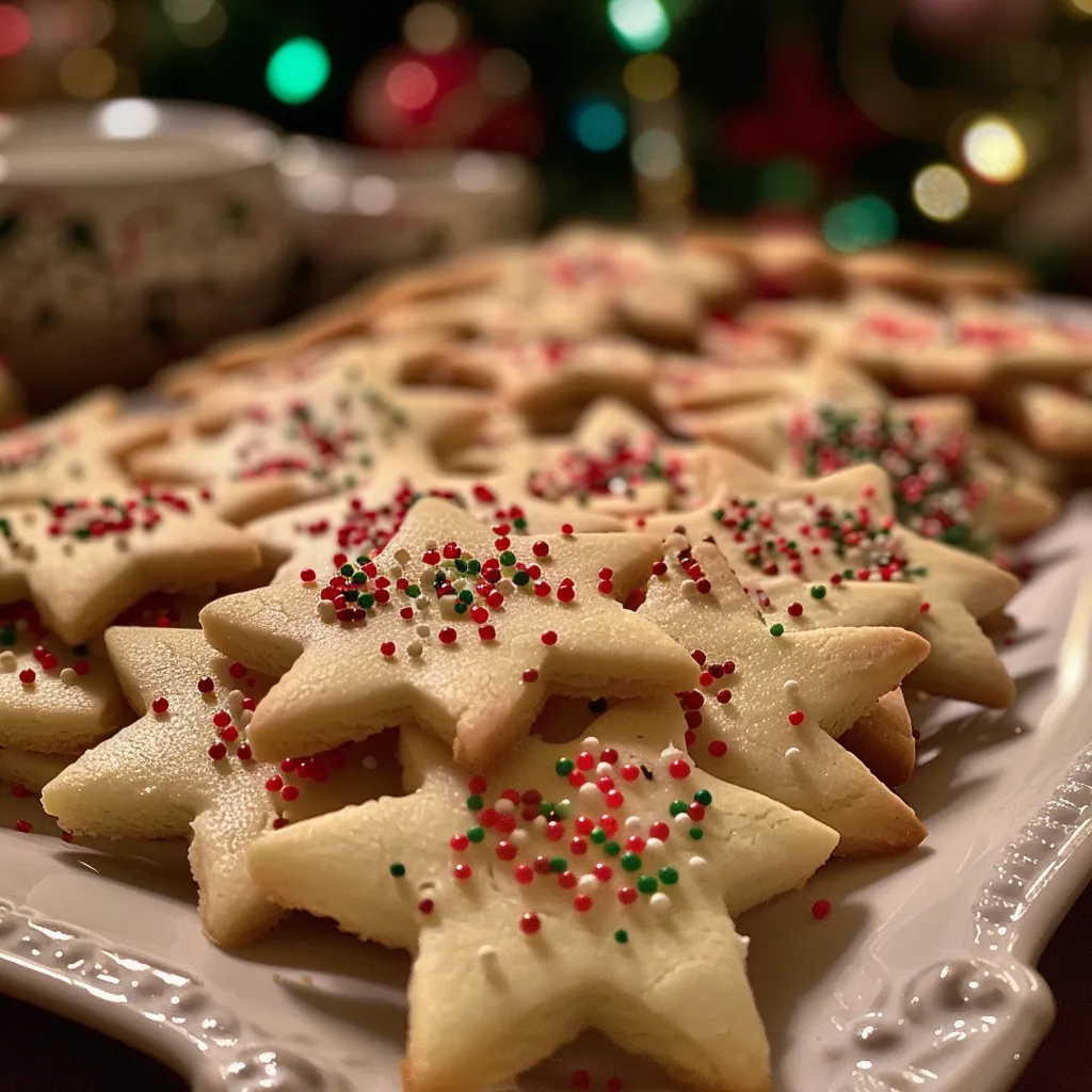 Christmas Sugar Cookies with Isomalt