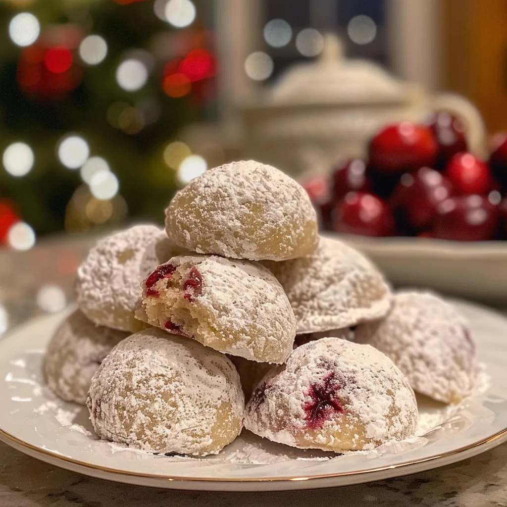 The BEST Cranberry Orange Snowball Cookies for the Holidays