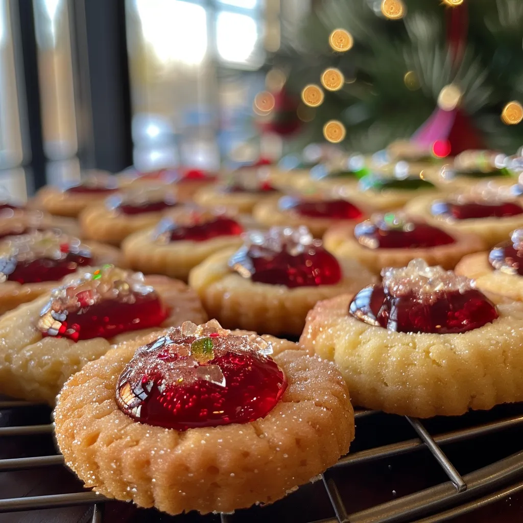 Christmas Thumbprint Cookies