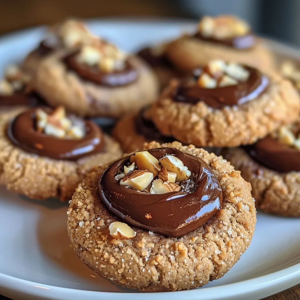 Chocolate Hazelnut Thumbprint Cookies—Crunchy, Nutty, Chocolatey!