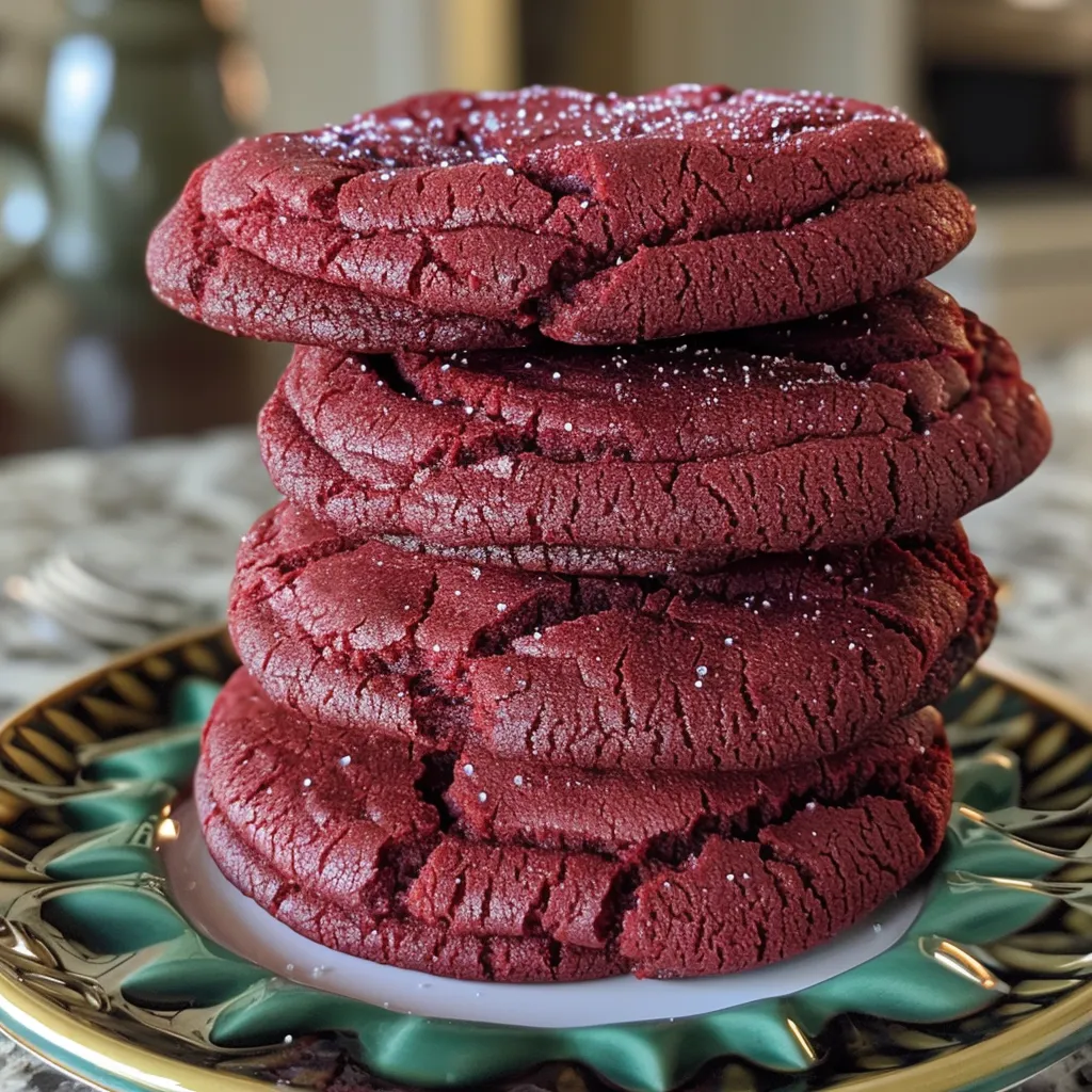 Red Velvet Crinkle Cookies – Festive and Fudgy