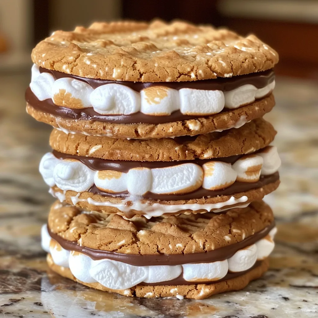 【型なしで簡単】雪だるまのマシュマロサンドクッキー⛄️