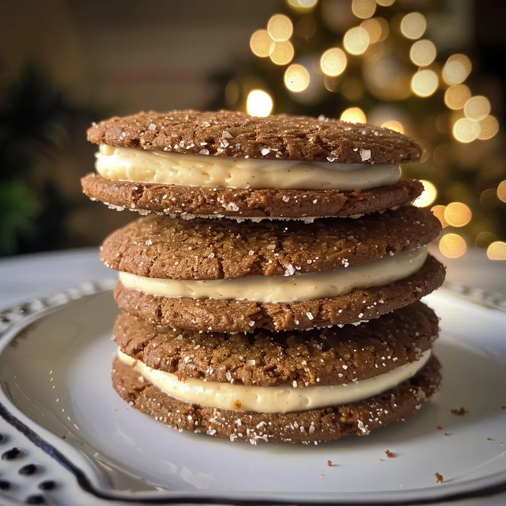 Gingerbread Sandwich Cookies | Teak & Thyme