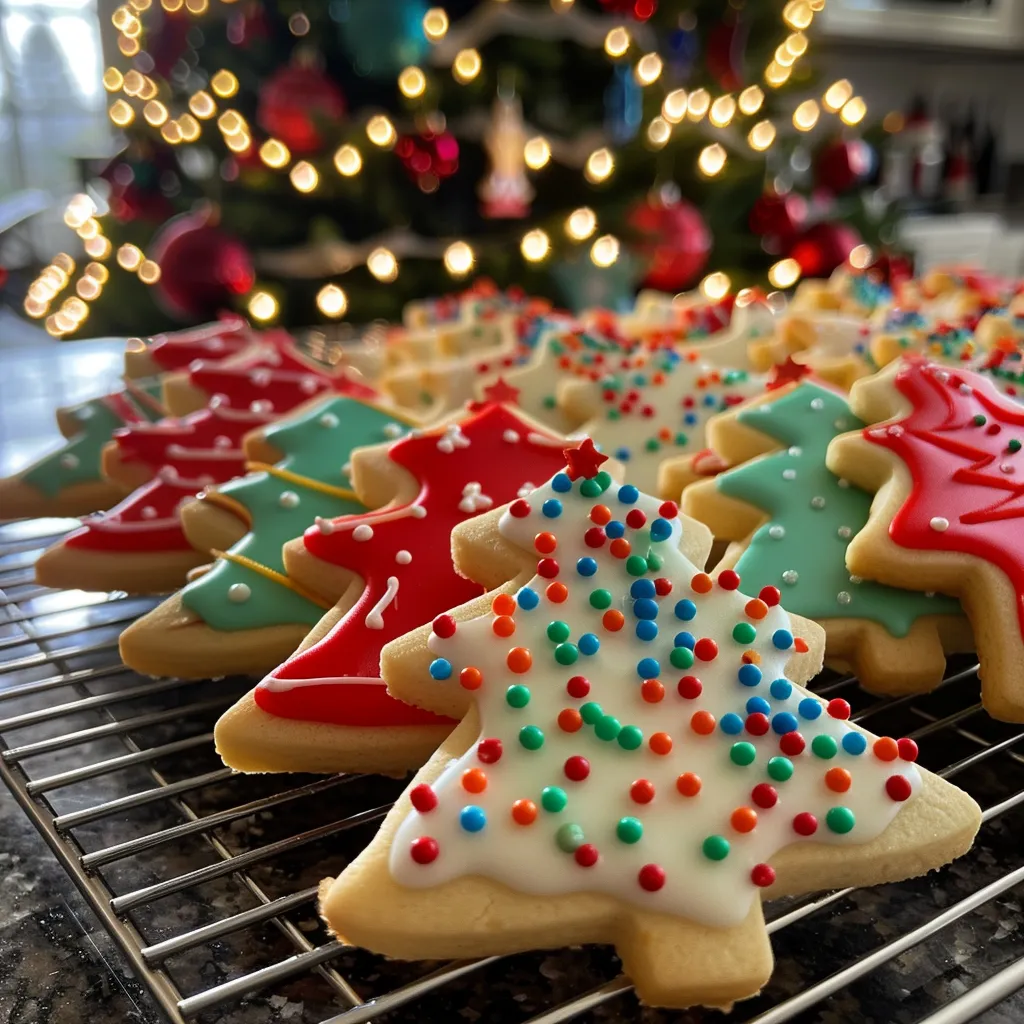 Christmas Sugar Cookies with Isomalt