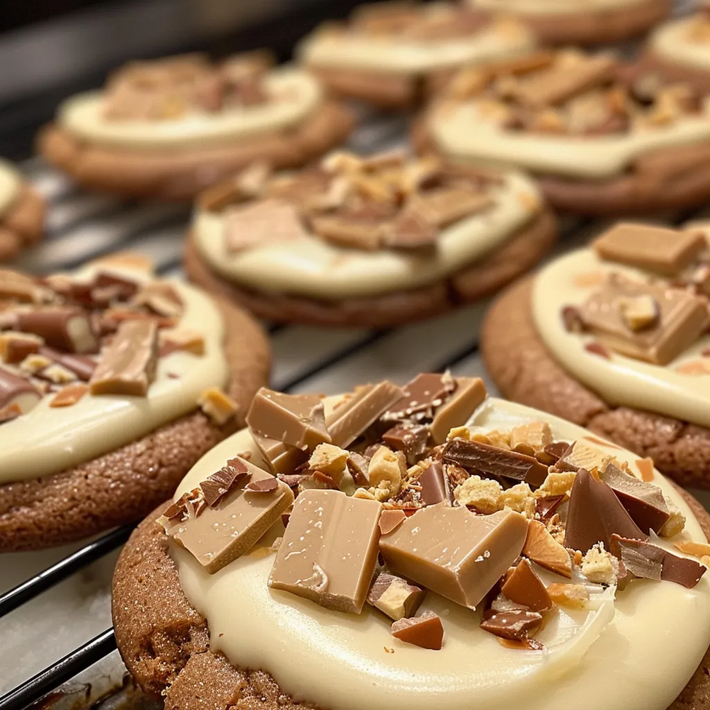 White Chocolate Dipped Chewy Maple Cookies for Christmas