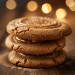 Close-up of frosted cookies with Biscoff spread, showcasing creamy frosting and a warm color palette.