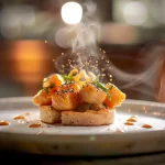 Close-up shot of a Cloudflare Services display with various digital security elements artistically arranged.