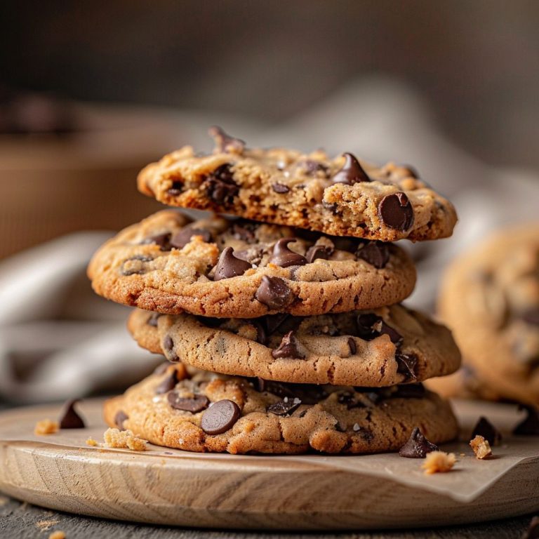 A close-up of a Crumbl chocolate chip cookie showcasing its texture and warm colors.