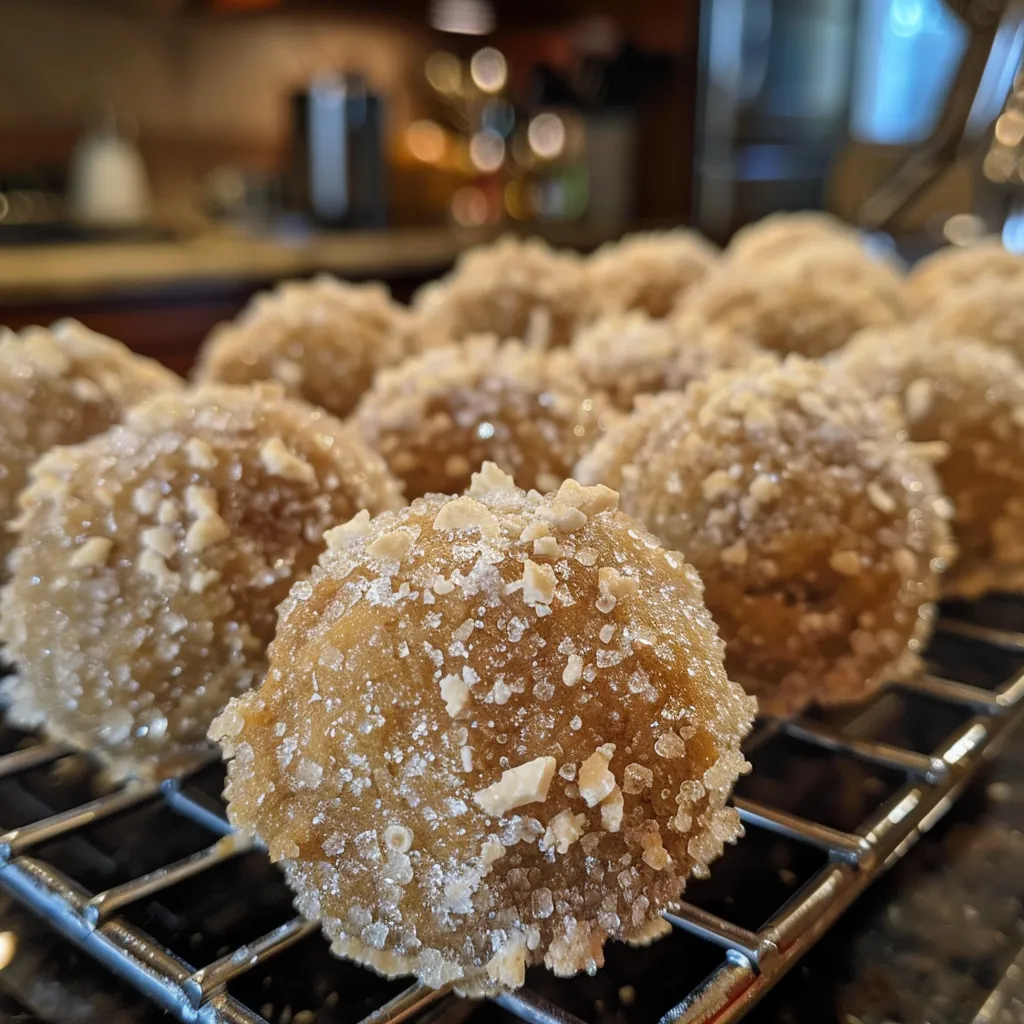 Easy Gingerbread Snowball Cookies