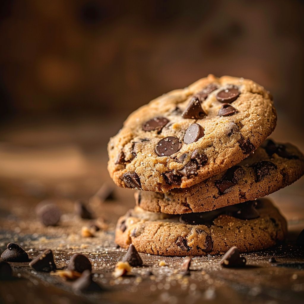 A close-up of a Crumbl chocolate chip cookie showcasing its texture and warm colors.