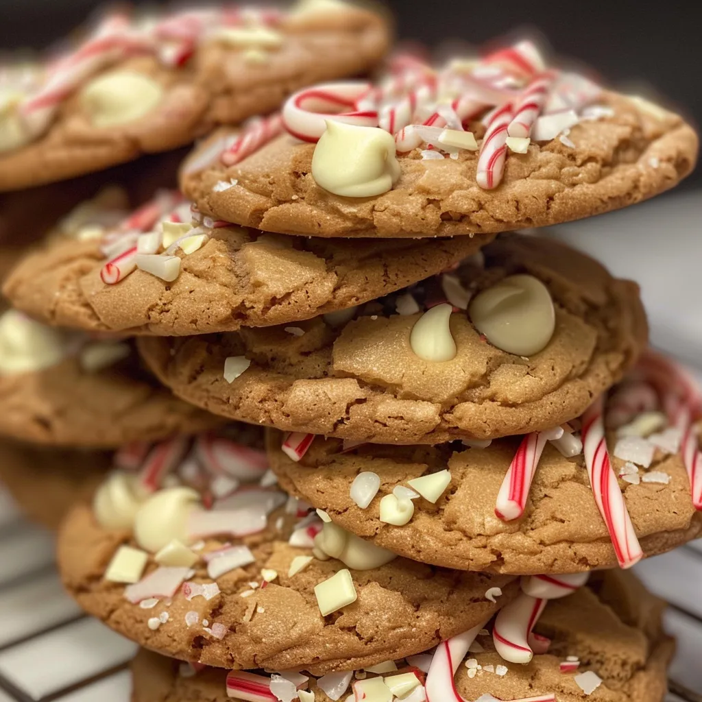 White Chocolate Candy Cane Cookies