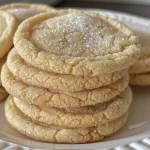 Juicy, delicious sugar cookies dusted with granulated sugar.