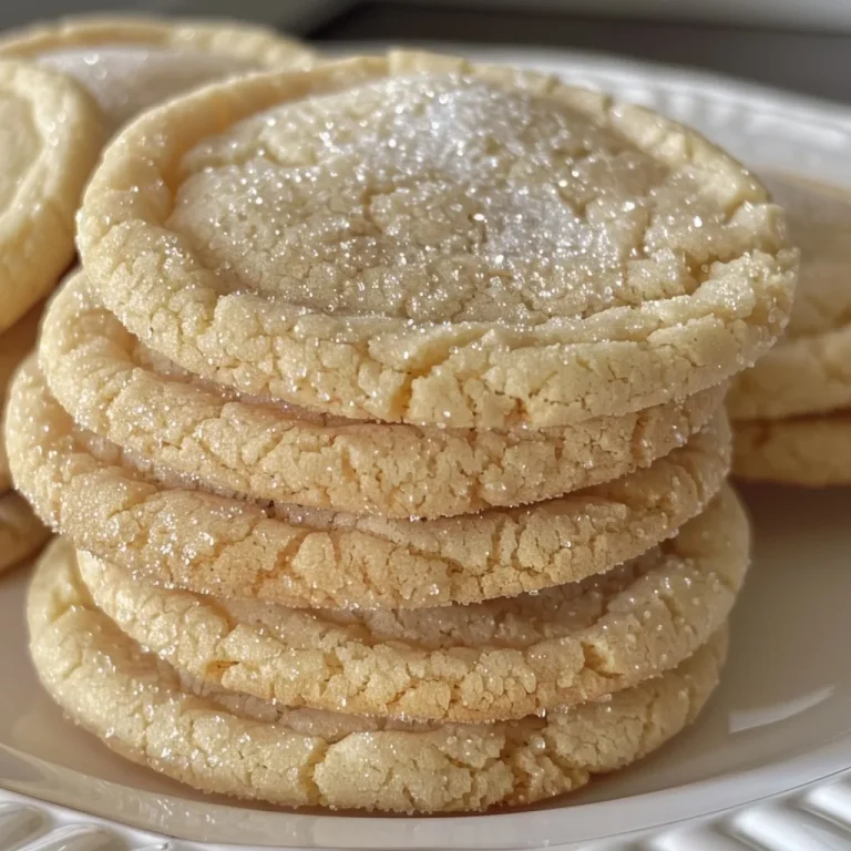 Juicy, delicious sugar cookies dusted with granulated sugar.