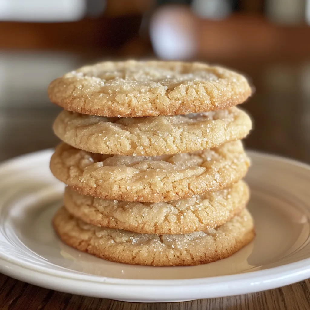 Deliciously soft sugar cookies with a sprinkle of sugar on top.