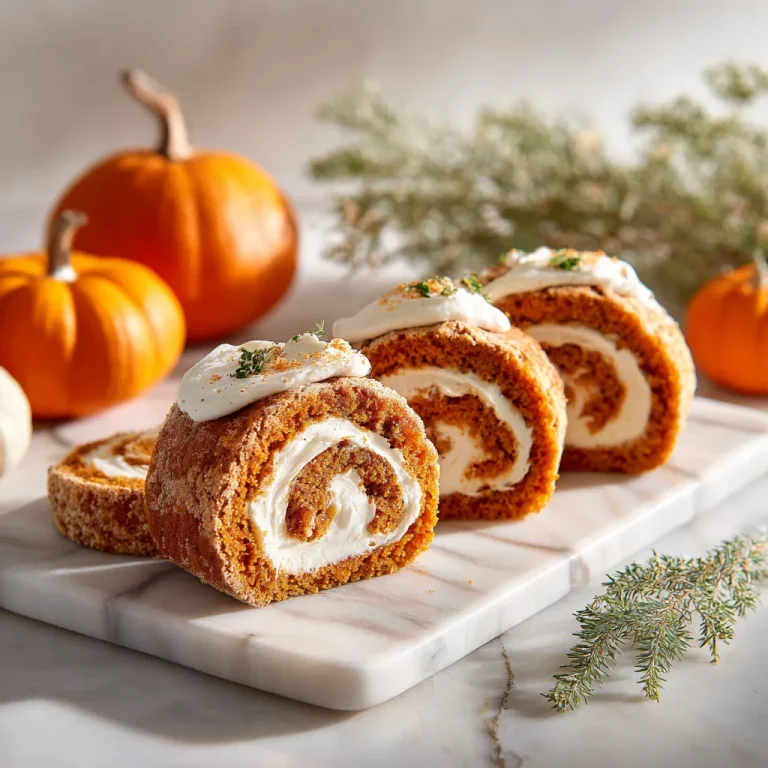 Close-up of a vegan pumpkin roll with cream cheese filling, showcasing the texture and colors.