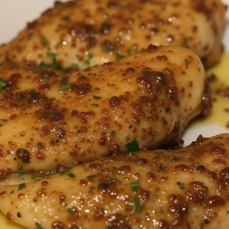 A plated serving of garlic butter chicken.