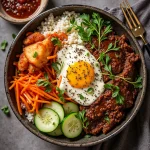 Bibimbap Bowl with Fried Egg