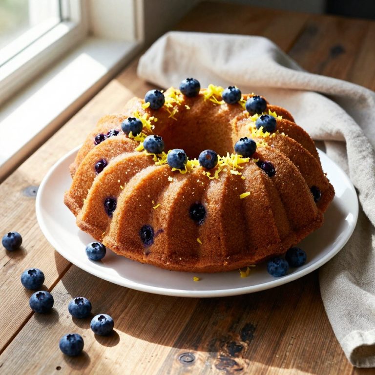 Irresistibly Moist Lemon Blueberry Bundt Cake Recipe
