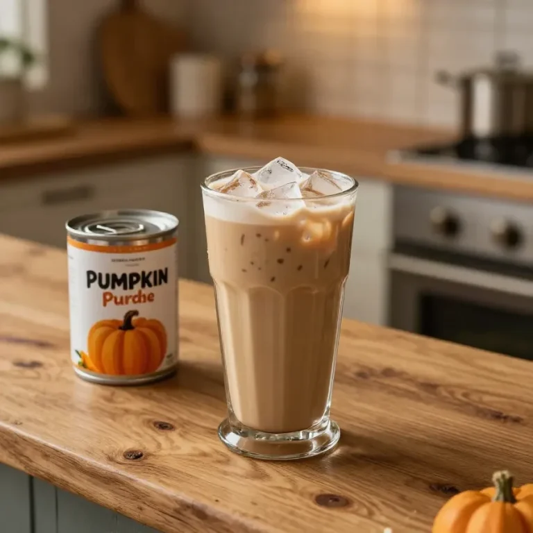 A steaming cup of homemade pumpkin chai latte topped with whipped cream and a sprinkle of cinnamon