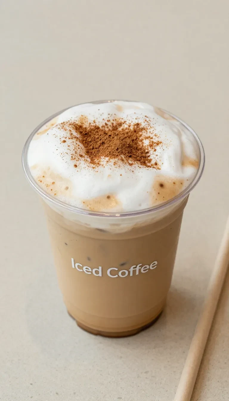 A warm cup of pumpkin cream chai topped with whipped cream and a sprinkle of cinnamon