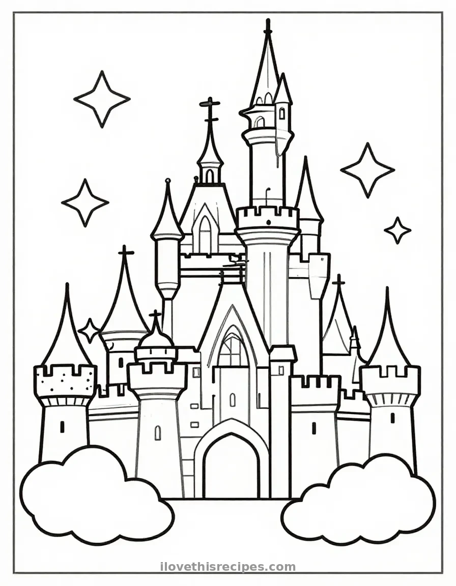 Barbie’s Dream Castle Coloring Page