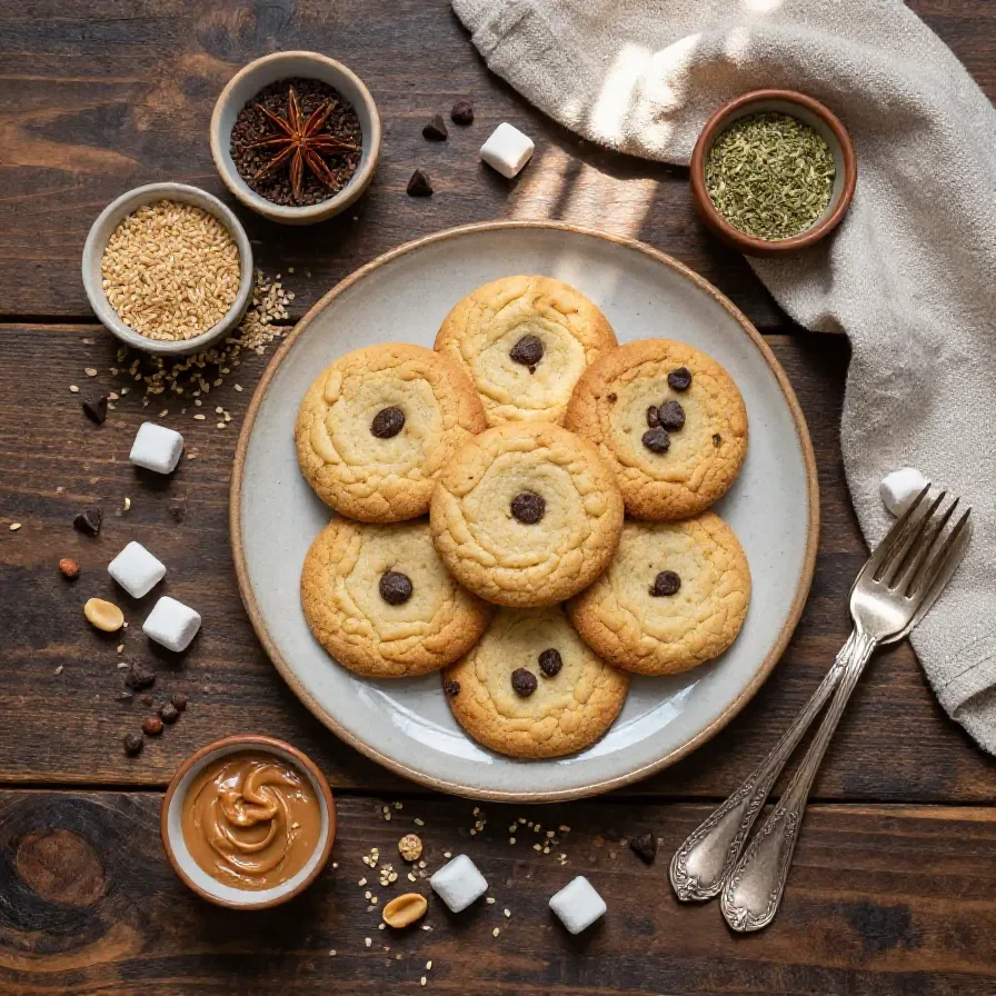 A close-up of Avalanche Cookies stacked on a plate, showcasing their creamy texture and chocolate drizzle.