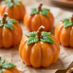 A plate of pumpkin Oreo balls decorated with orange sprinkles