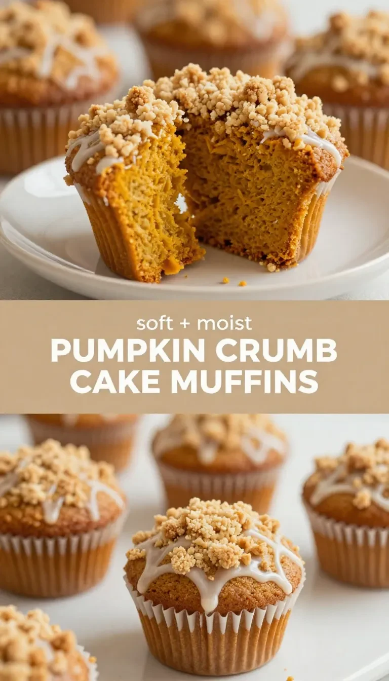 Freshly baked pumpkin muffins topped with creamy maple icing on a rustic wooden table